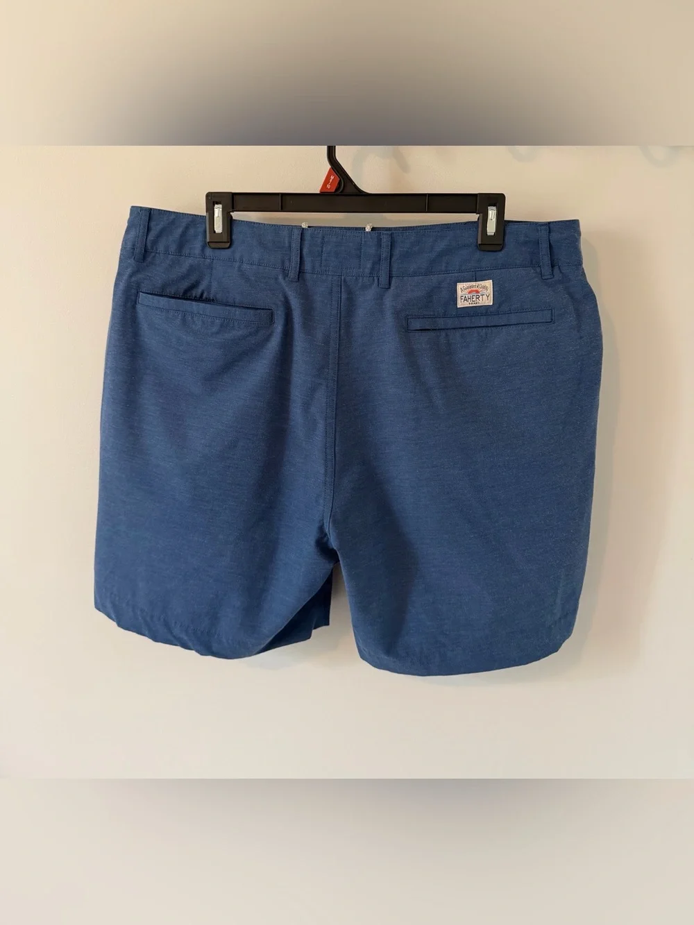 Faherty Men’s All Day Shorts 7” Blue Size 36 Chino Drawstring